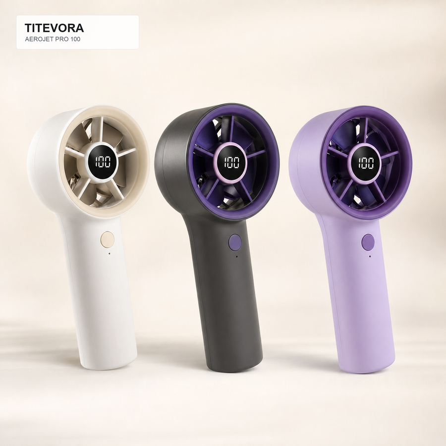 TITEVORA AeroJet Pro portable turbine fan in three color options