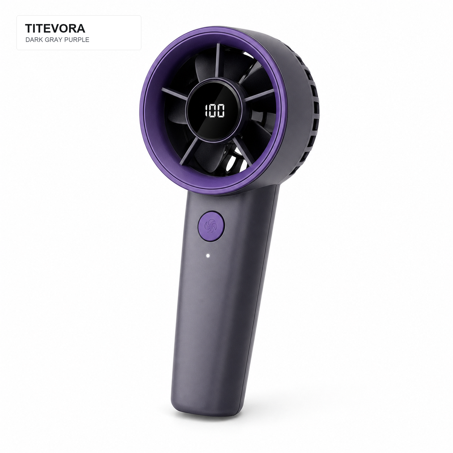 Dark Gray Purple TITEVORA AeroJet Pro portable turbine fan