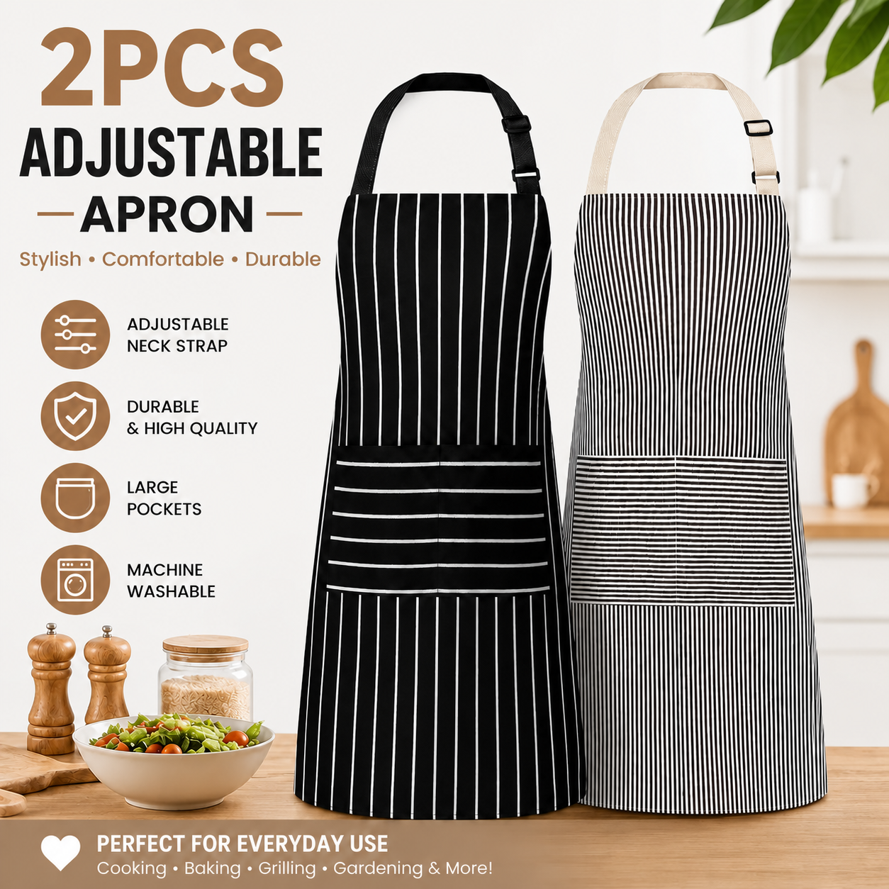 vevolora StudioPair chef apron set feature view