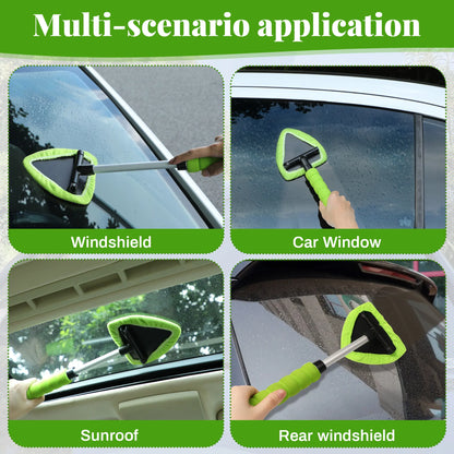 Windshield car window sunroof and rear windshield cleaning applications