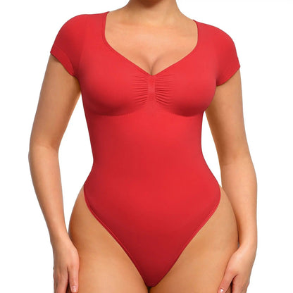 vevolora SculptFit shaping bodysuit in Puce Red