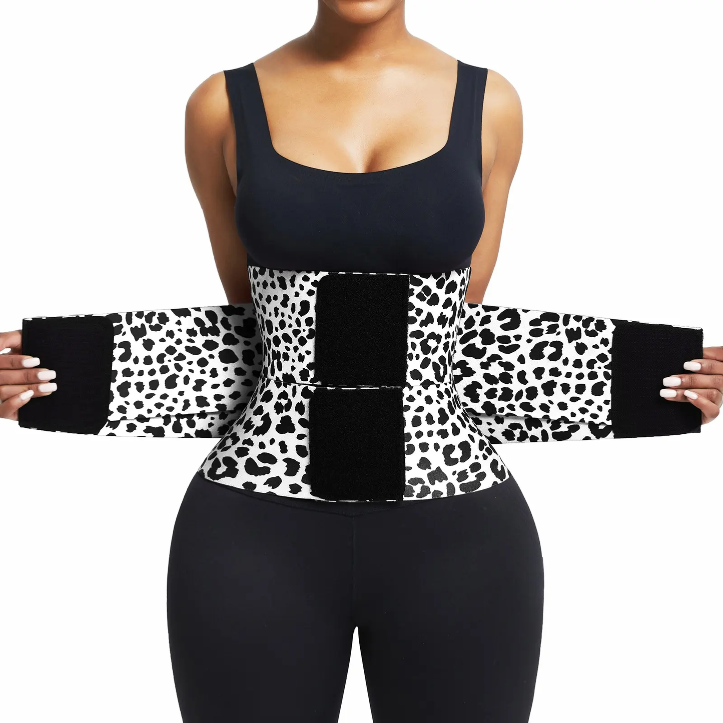 vevolora White adjustable waist cincher and sweat belt
