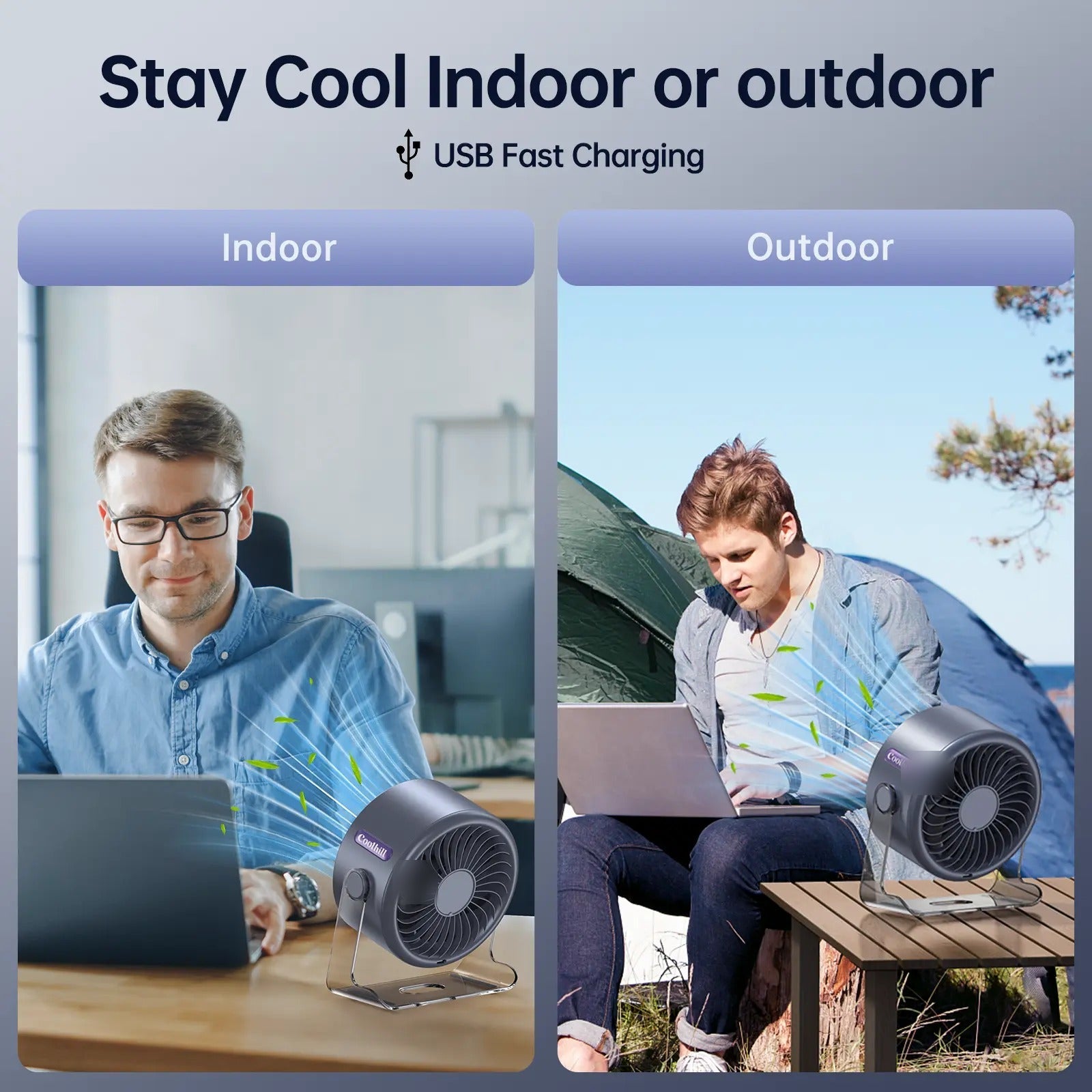 Vevolora GlacierFlow X1 indoor and covered outdoor tabletop use