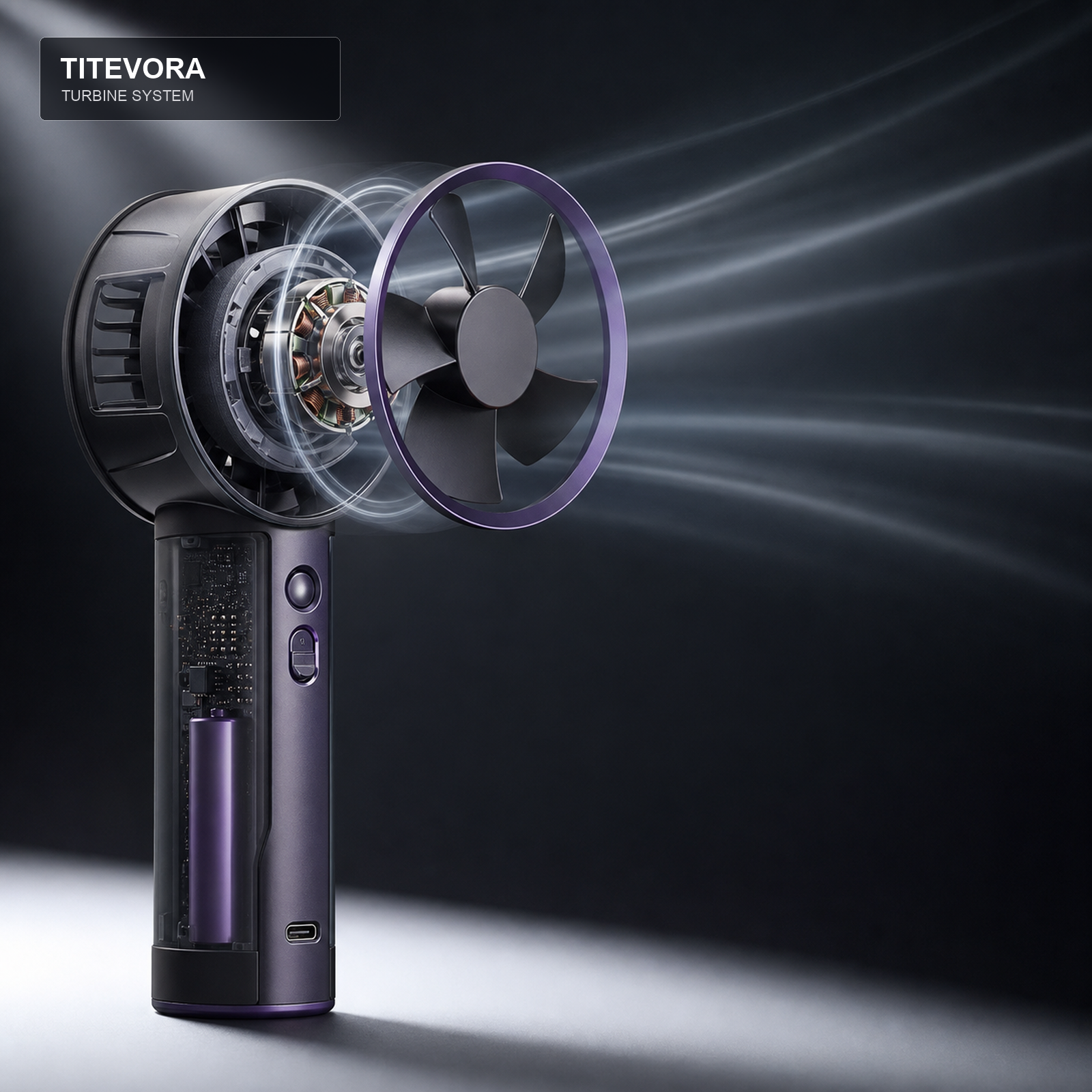 TITEVORA AeroJet Pro turbine airflow and internal system visual