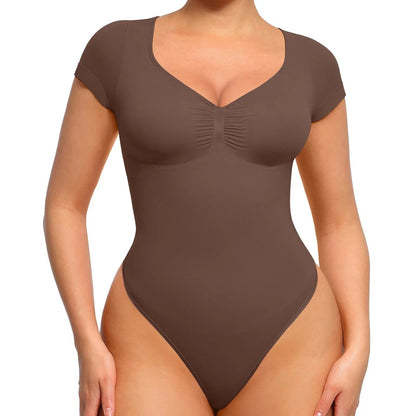 vevolora SculptFit shaping bodysuit in Dark Brown