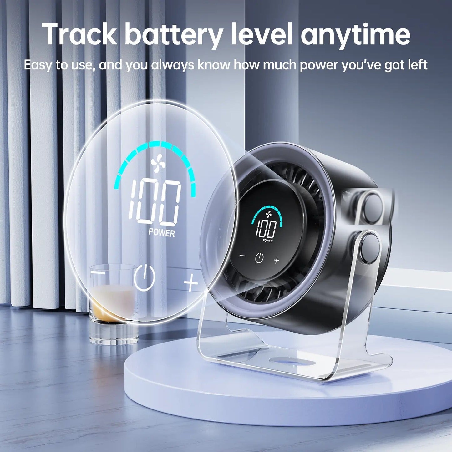 Vevolora GlacierFlow X1 battery display feature