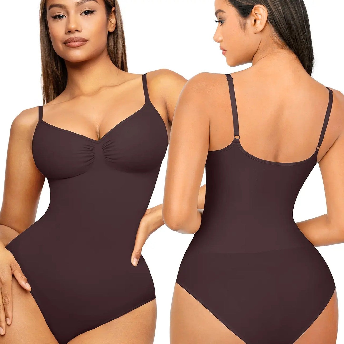 vevolora Panty-Chocolate seamless shaping bodysuit