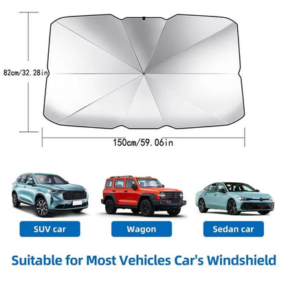 vevolora 59.06 by 32.28 inch one-piece sunshade