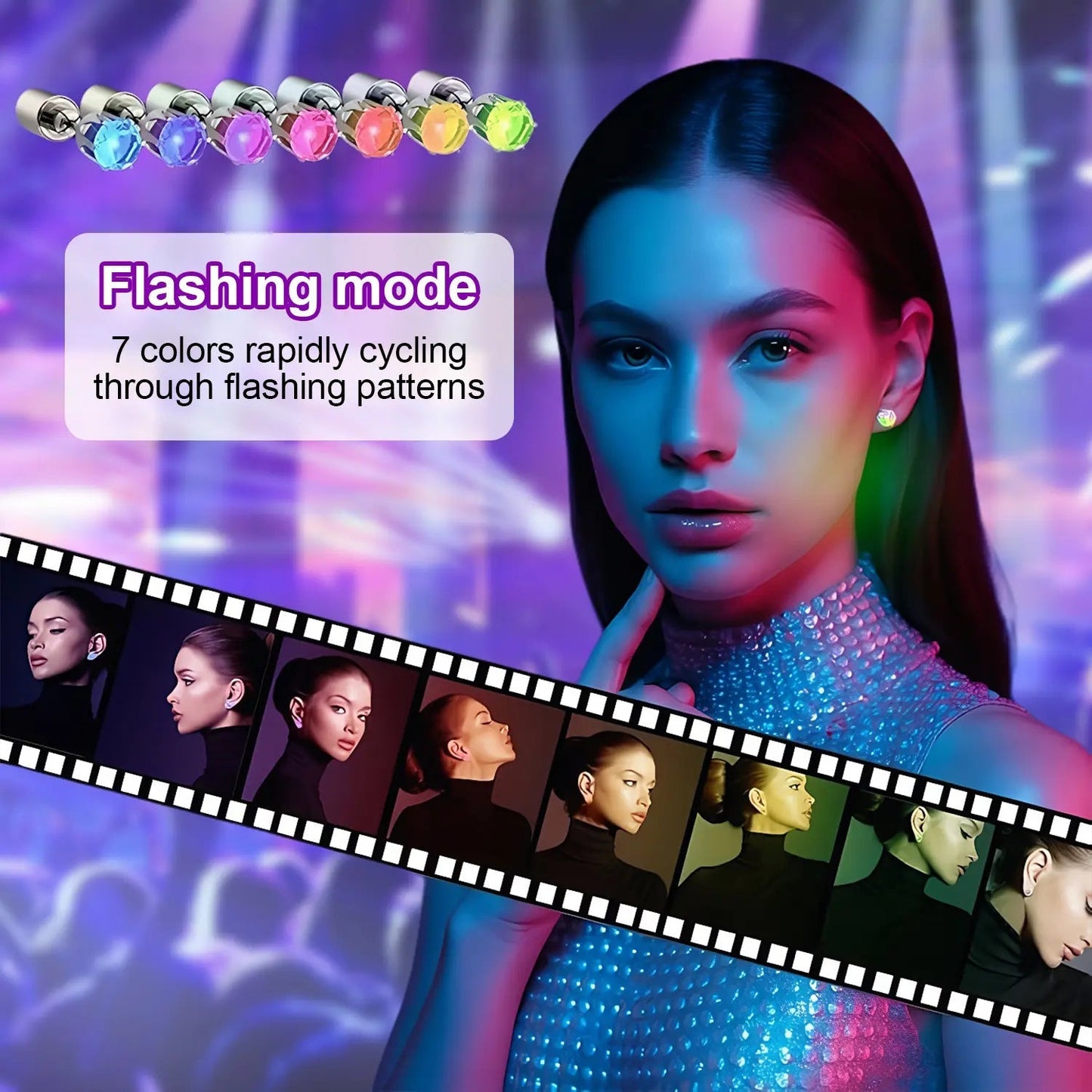 vevolora PrismCrown seven-color rapid cycling LED effect