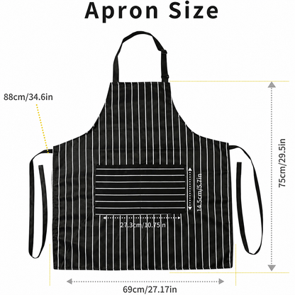 vevolora StudioPair apron size guide