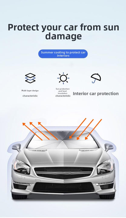 vevolora windshield sun protection and interior protection graphic