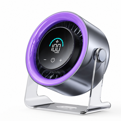Purple Vevolora GlacierFlow X1 desk fan
