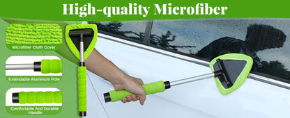High quality microfiber cover and extendable cleaning handle detail