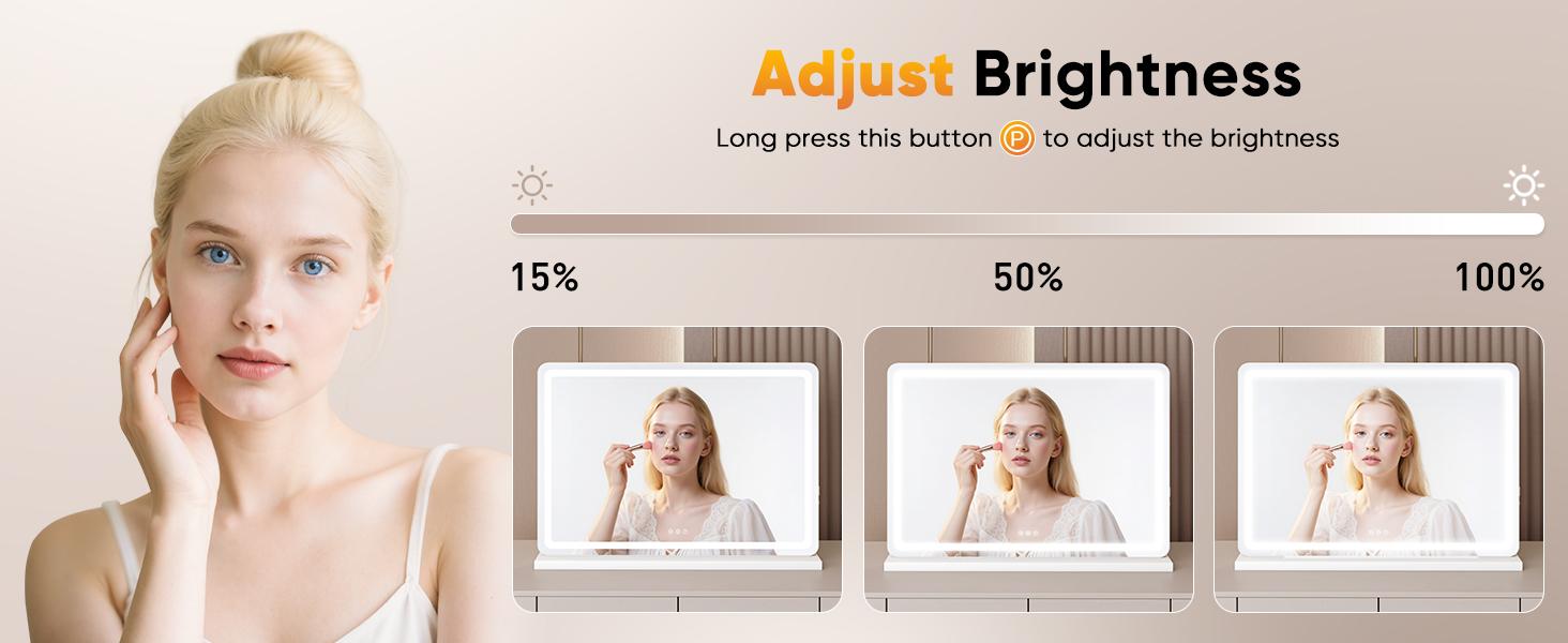 Vevolora mirror adjustable brightness comparison