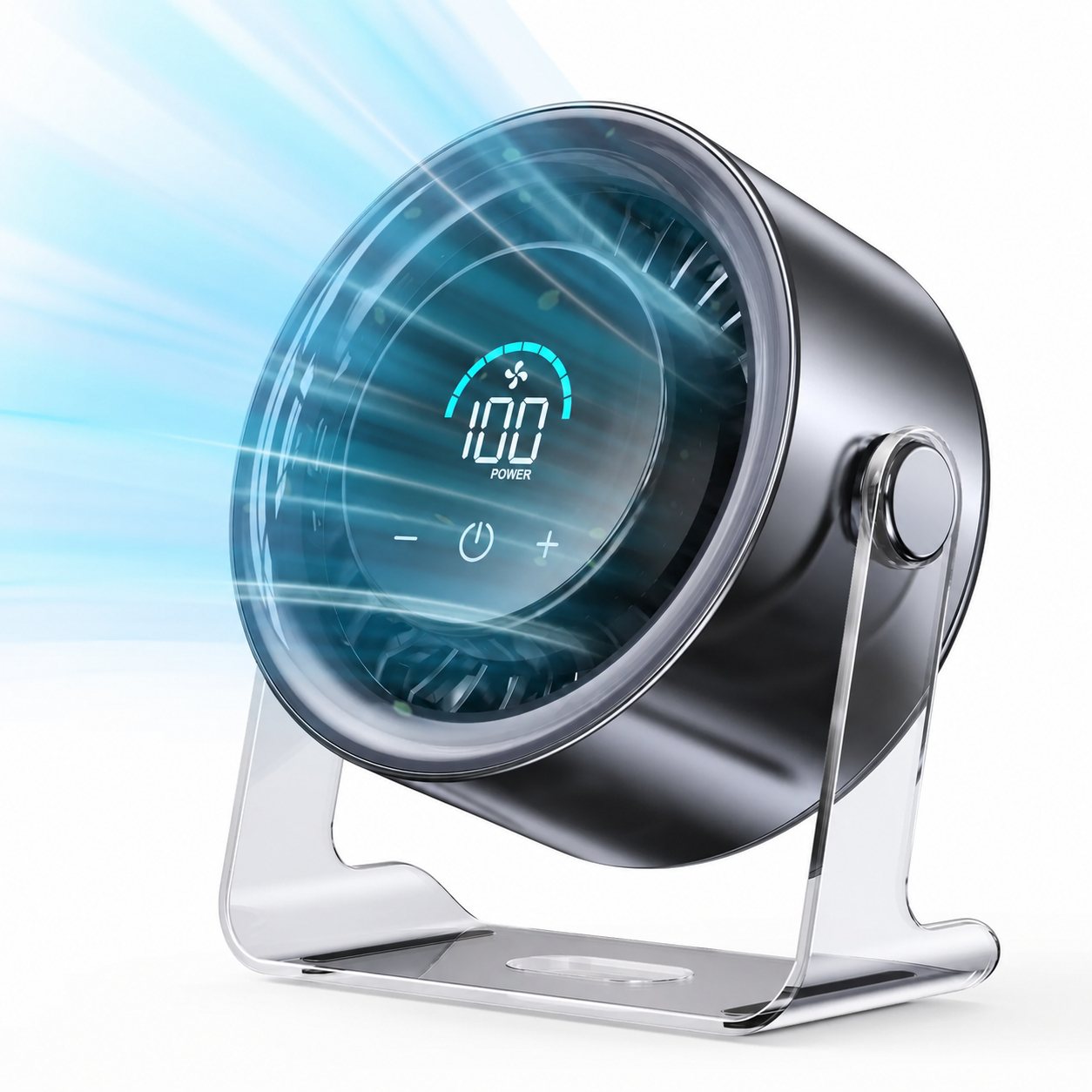 Black Vevolora GlacierFlow X1 desk fan