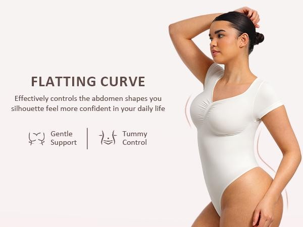 Gentle support and tummy control shaping zones