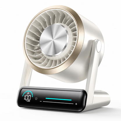 Pro White Vevolora GlacierFlow X1 desk fan
