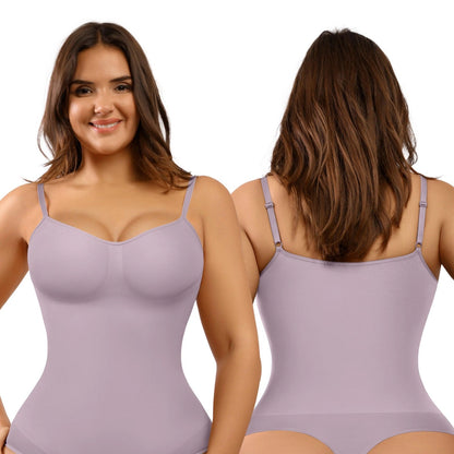 vevolora Thong-Purple seamless shaping bodysuit