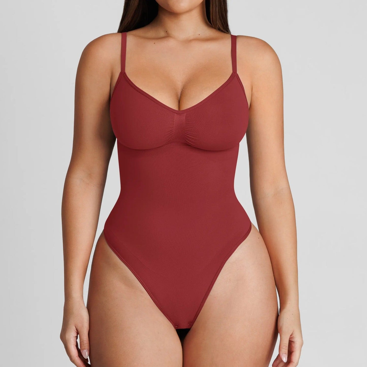 vevolora Thong-Pale Red Violet seamless shaping bodysuit