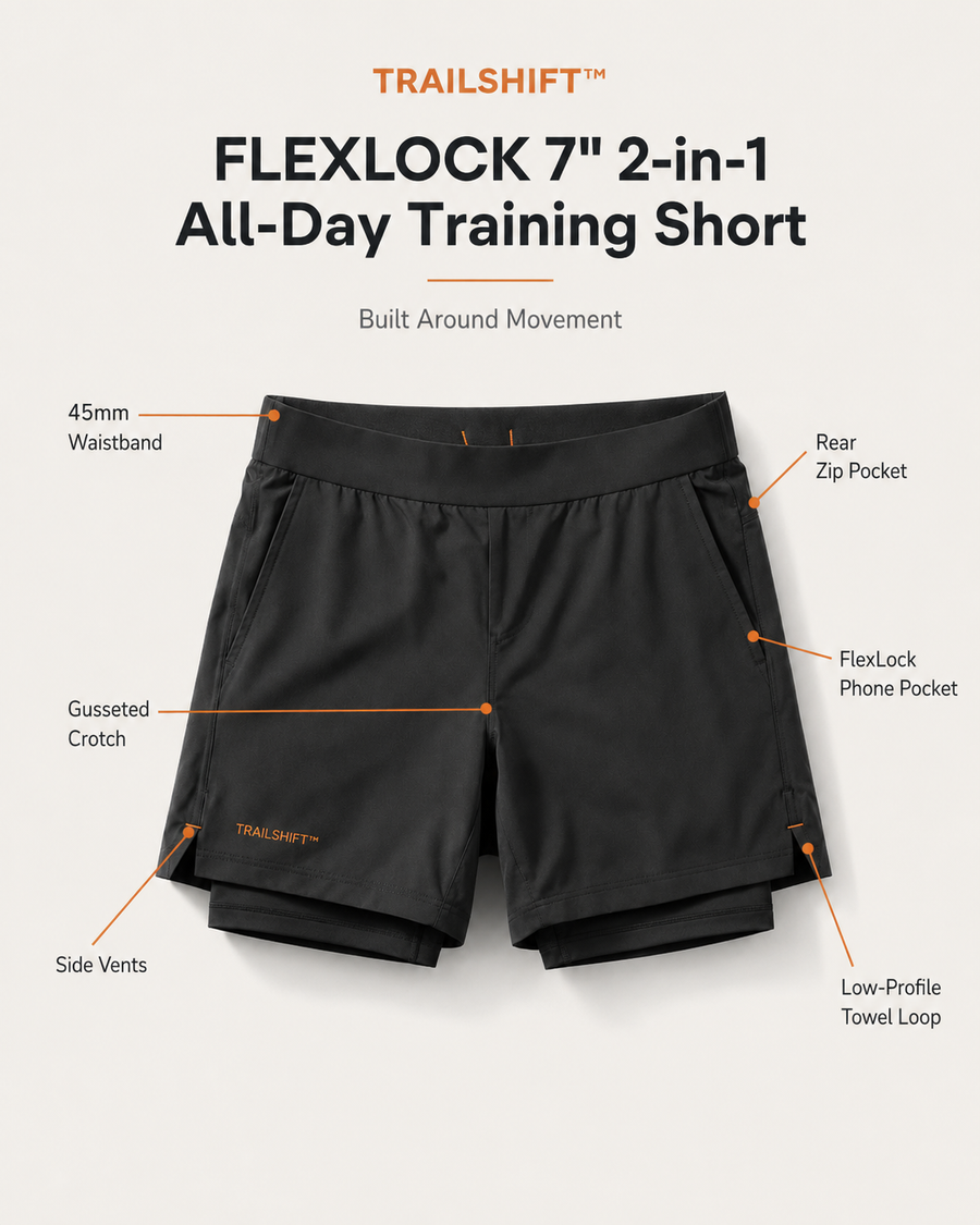 TRAILSHIFT™ FLEXLOCK 7" 2-in-1 All-Day Training Short