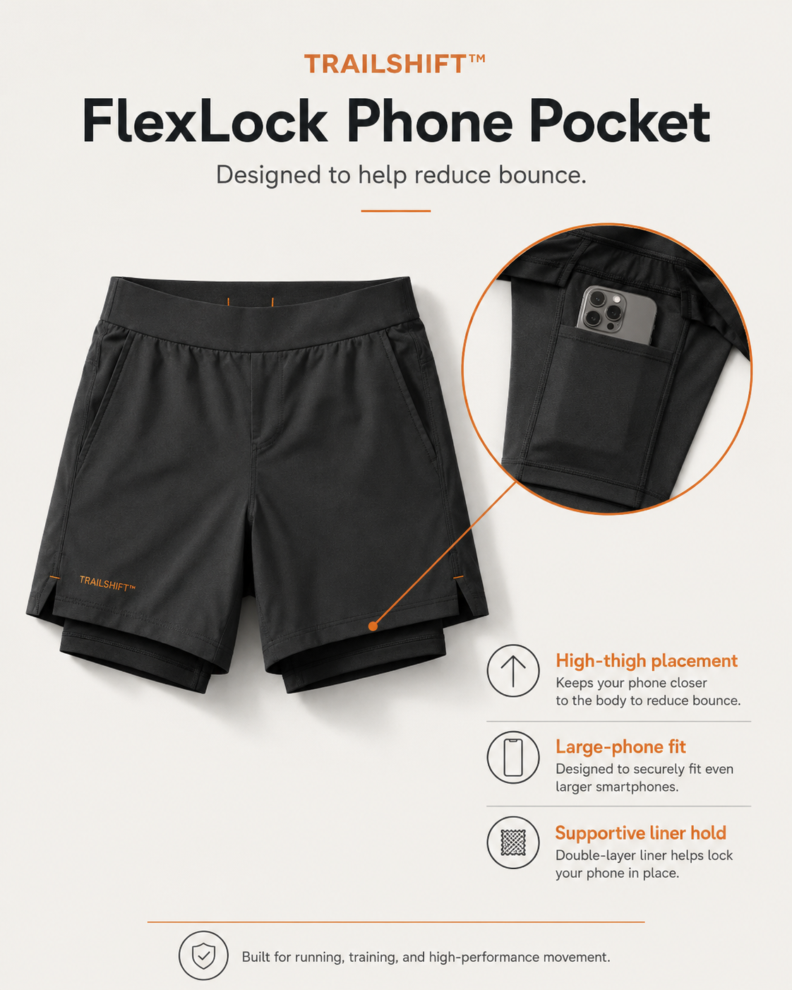 TRAILSHIFT™ FLEXLOCK 7" 2-in-1 All-Day Training Short - view 2