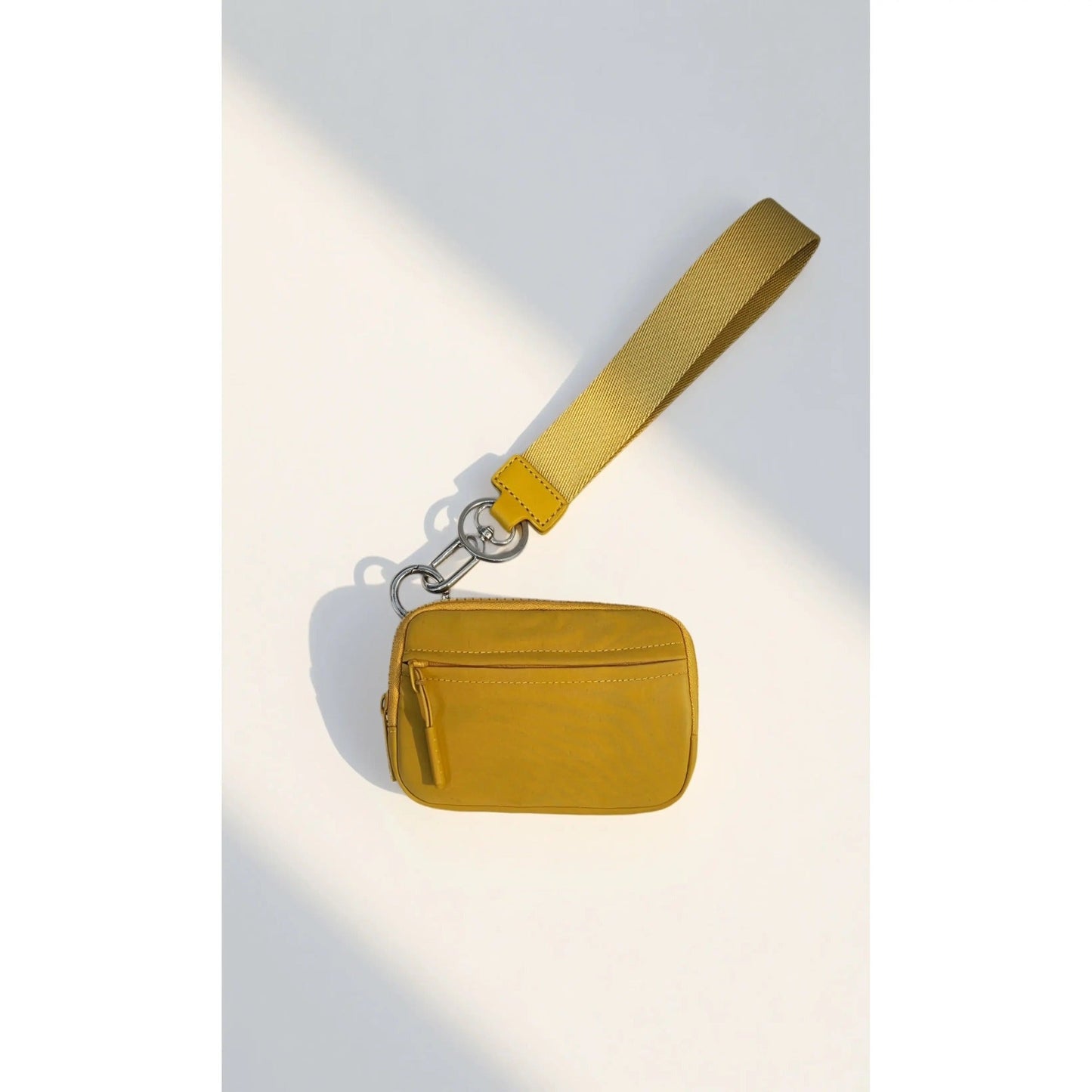 vevolora RFID compact wristlet wallet in Mustard Yellow