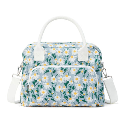 Vevolora Variant | vevolora-11l-insulated-lunch-tote | embroidered blue daisy