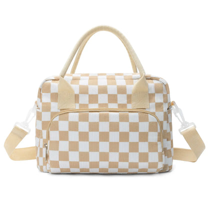 Vevolora Variant | vevolora-11l-insulated-lunch-tote | khaki plaid