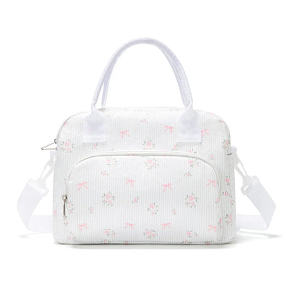 Vevolora Variant | vevolora-11l-insulated-lunch-tote | pink floral bow